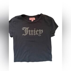 Juicy Couture Black Rhinestone Logo Baby